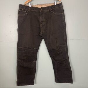 Kuhl Rydr Men Pants Vintage Patinadye Sz 40x32 Brown Gun Metal
